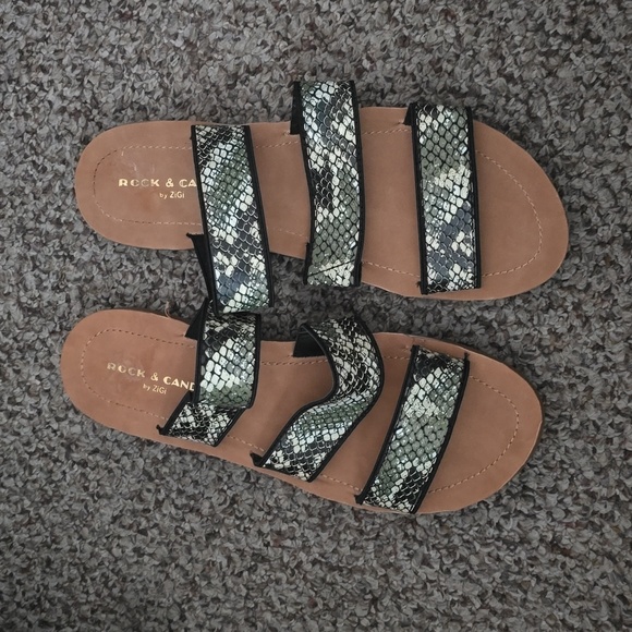 Rock and Candy 3 strap sandals ladies size 10 - Picture 2 of 4